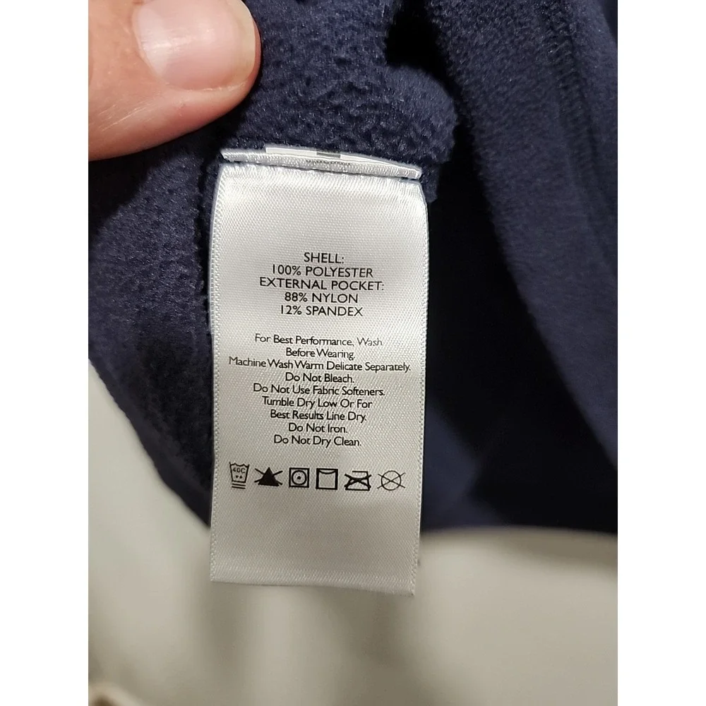Eddie Bauer‎ Men's Cloud Layer Pro 1/4-Zip Pullover Hunter Blue/Charcoal Grey XL